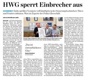 HWG sperrt Einbrecher aus